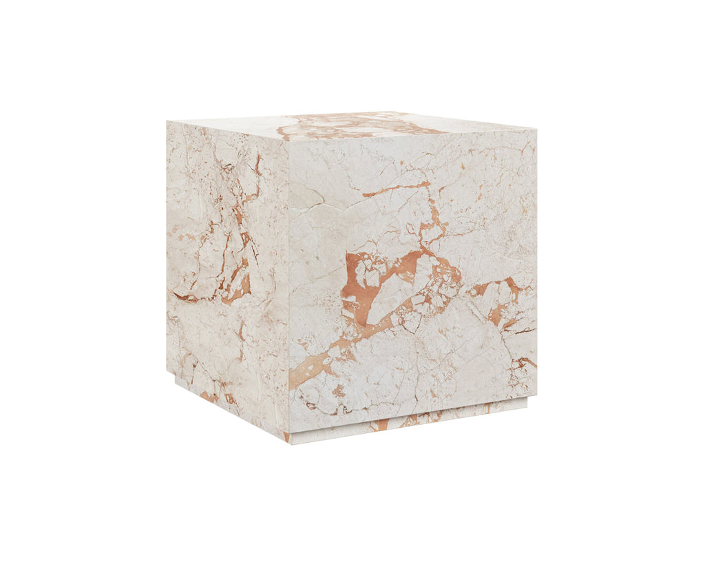 Laros End Table — Cream