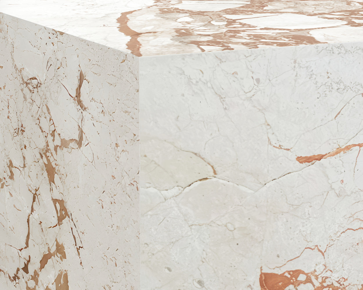 Laros End Table — Cream
