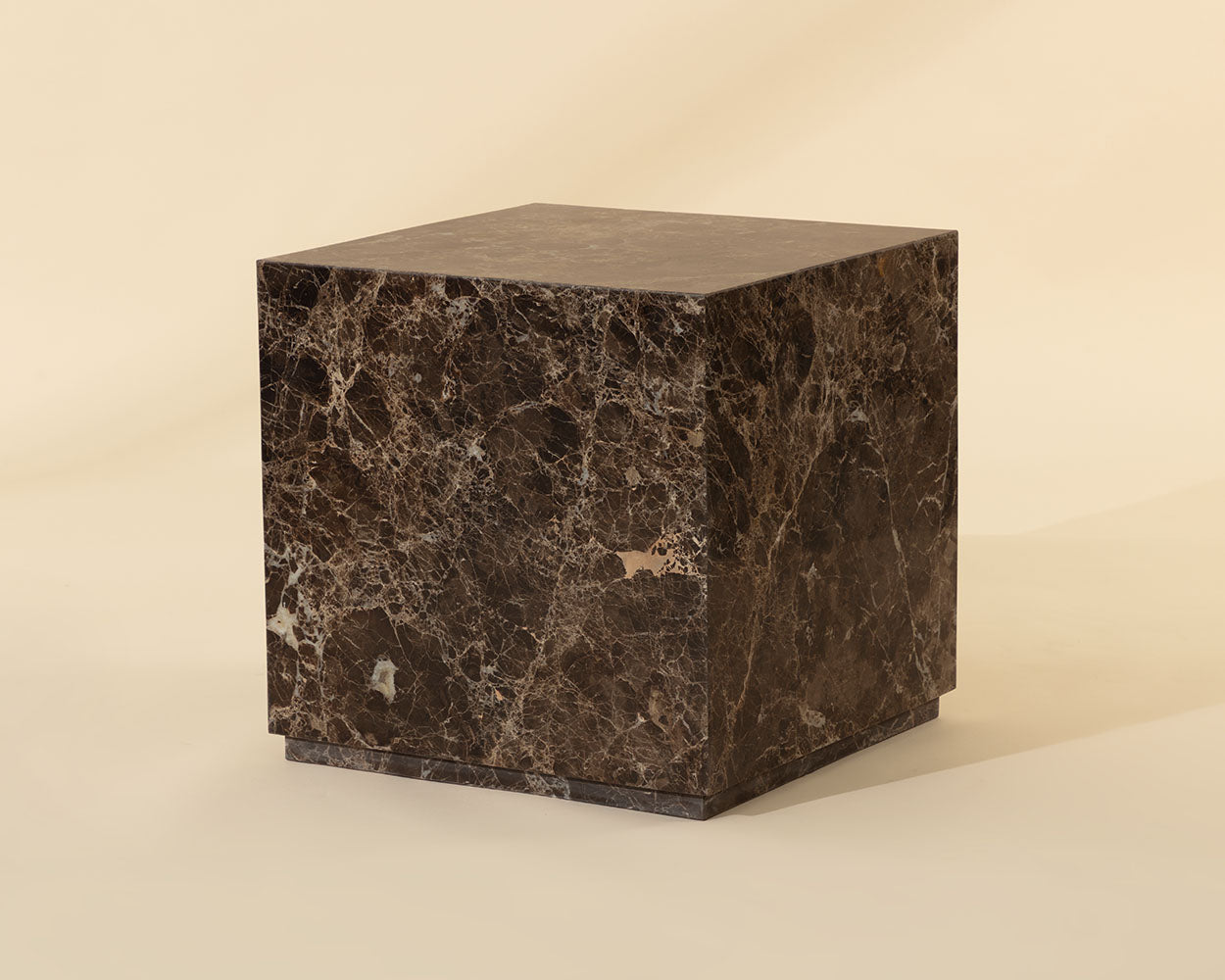 Laros End Table — Dark Emperador