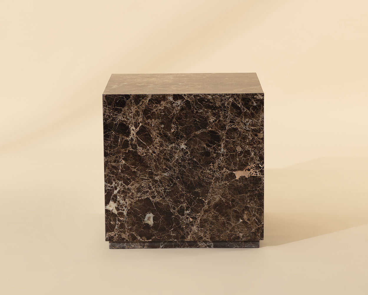 Laros End Table — Dark Emperador