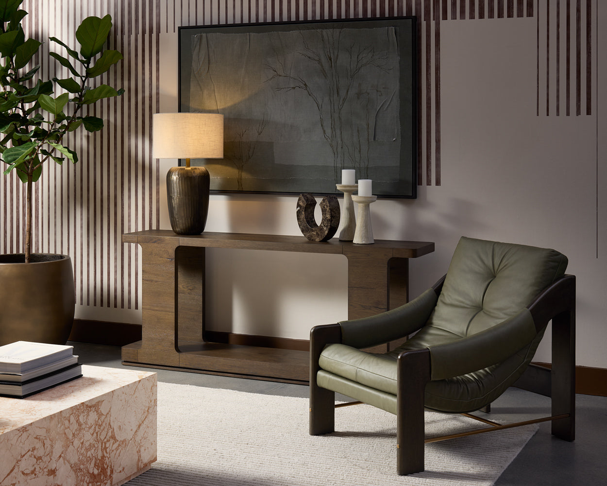 Rafferty Lounge Chair – Brown