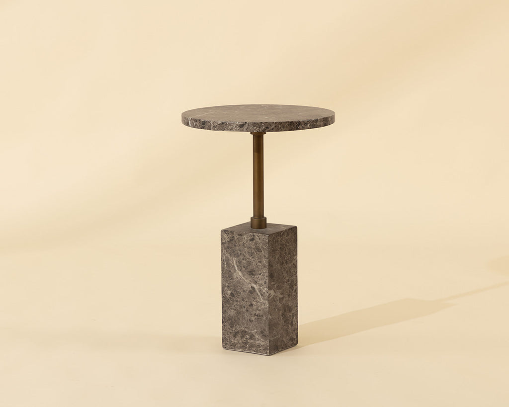 Mizani End Table — Brown