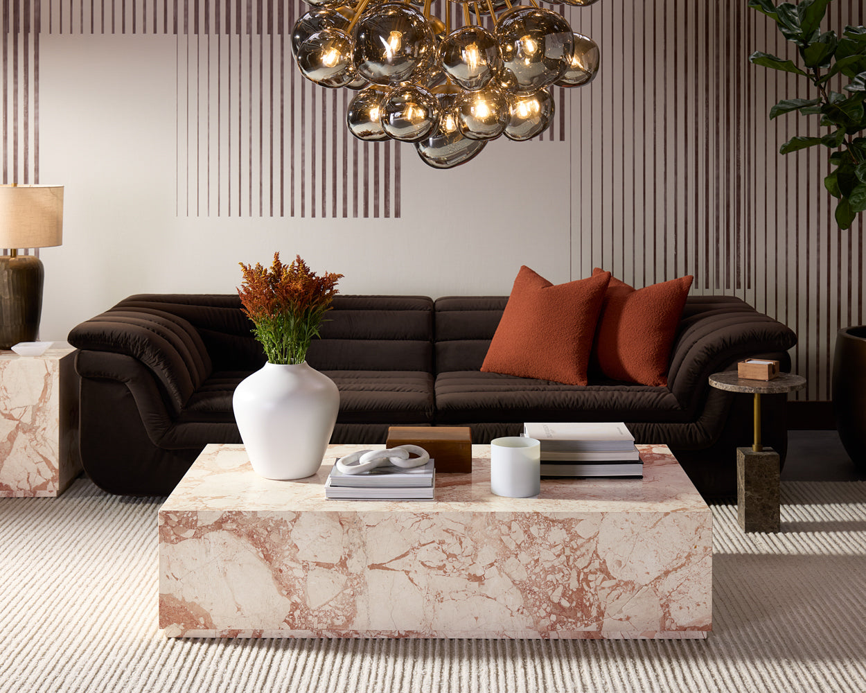 Mizani End Table — Brown