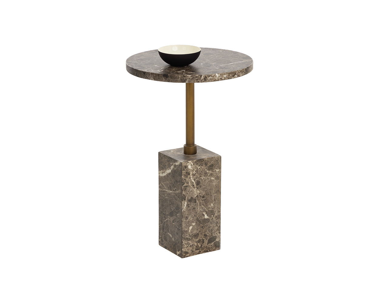 Mizani End Table — Brown