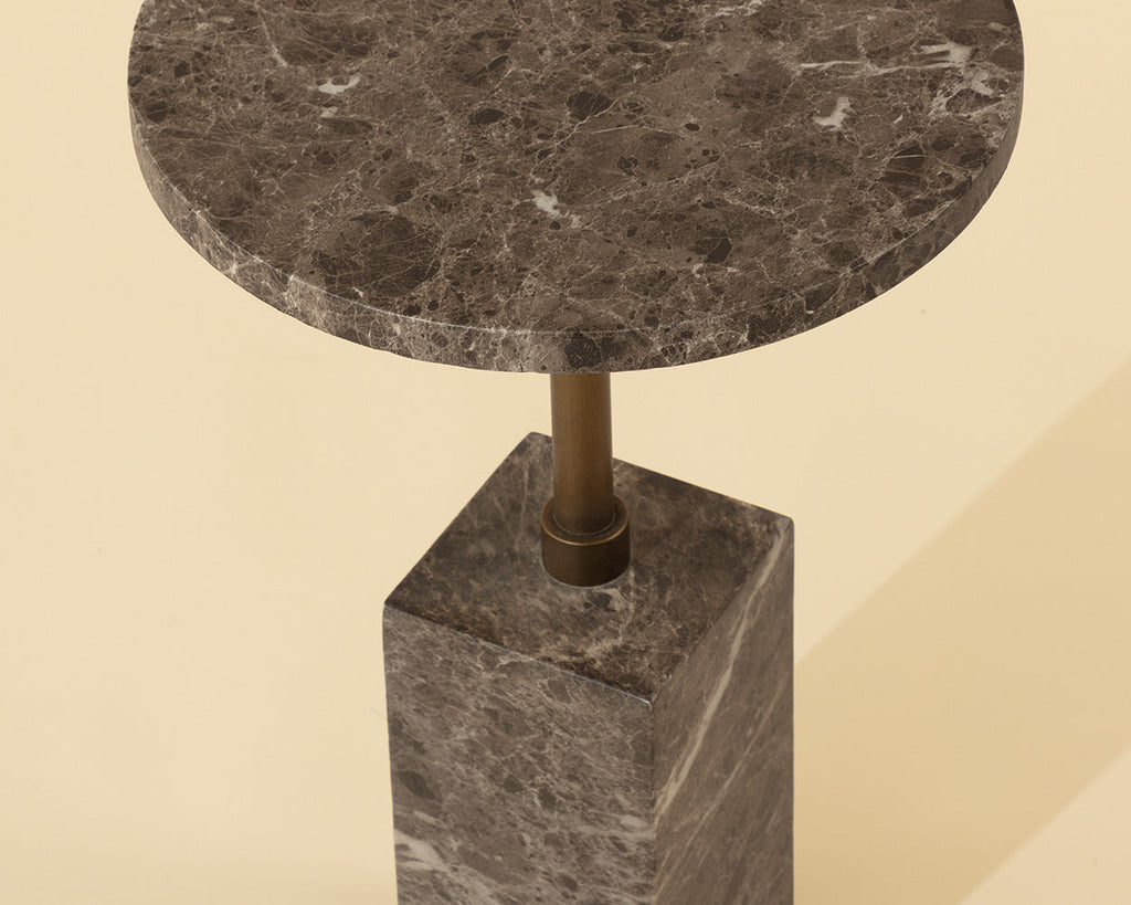 Mizani End Table — Brown