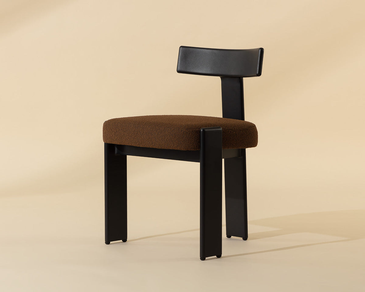 Titan Upholstered Dining Chair, Vista Ganache