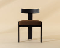 Titan Upholstered Dining Chair, Vista Ganache, side view