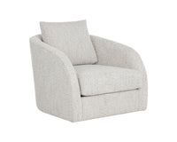 Wexford Swivel Lounge Chair Sauble Greige, closeup