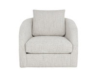 Wexford Swivel Lounge Chair Sauble Greige, closeup