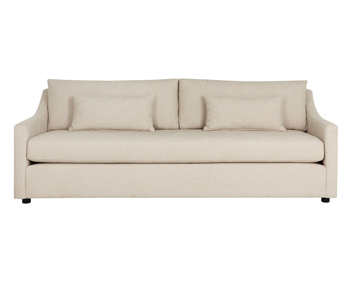 Bramwell Upholstered Sofa, Kumo Sand, side view