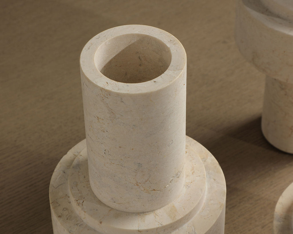 Surrounded Marble Sculpture Medium — side profile