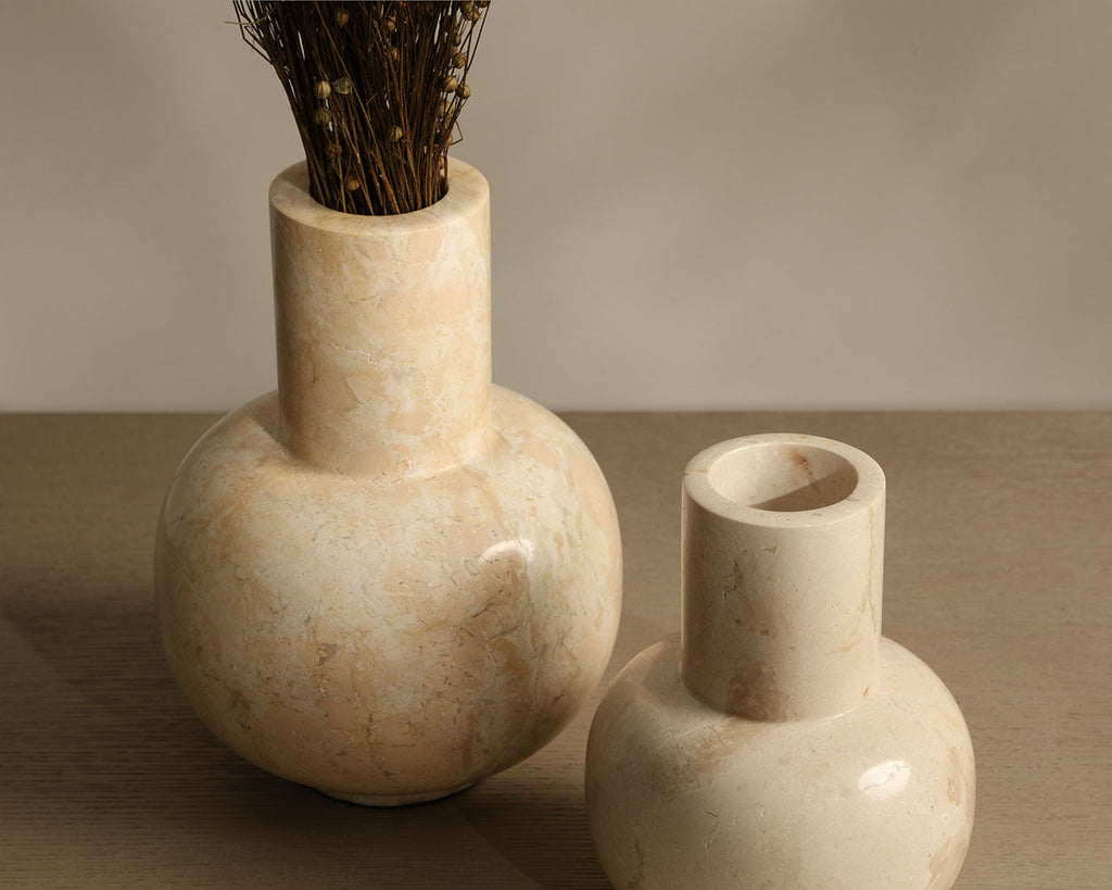 Abundance Marble Vase Large — top view