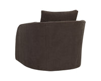 Wexford Swivel Lounge Chair Rika Chocolate, lifestyle view