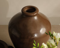 Nara Concrete Vase — top view