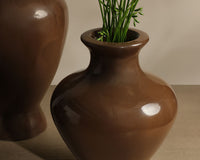 Liora Concrete Vase — top view
