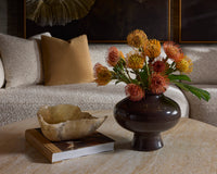 Zora Concrete Vase — styled view