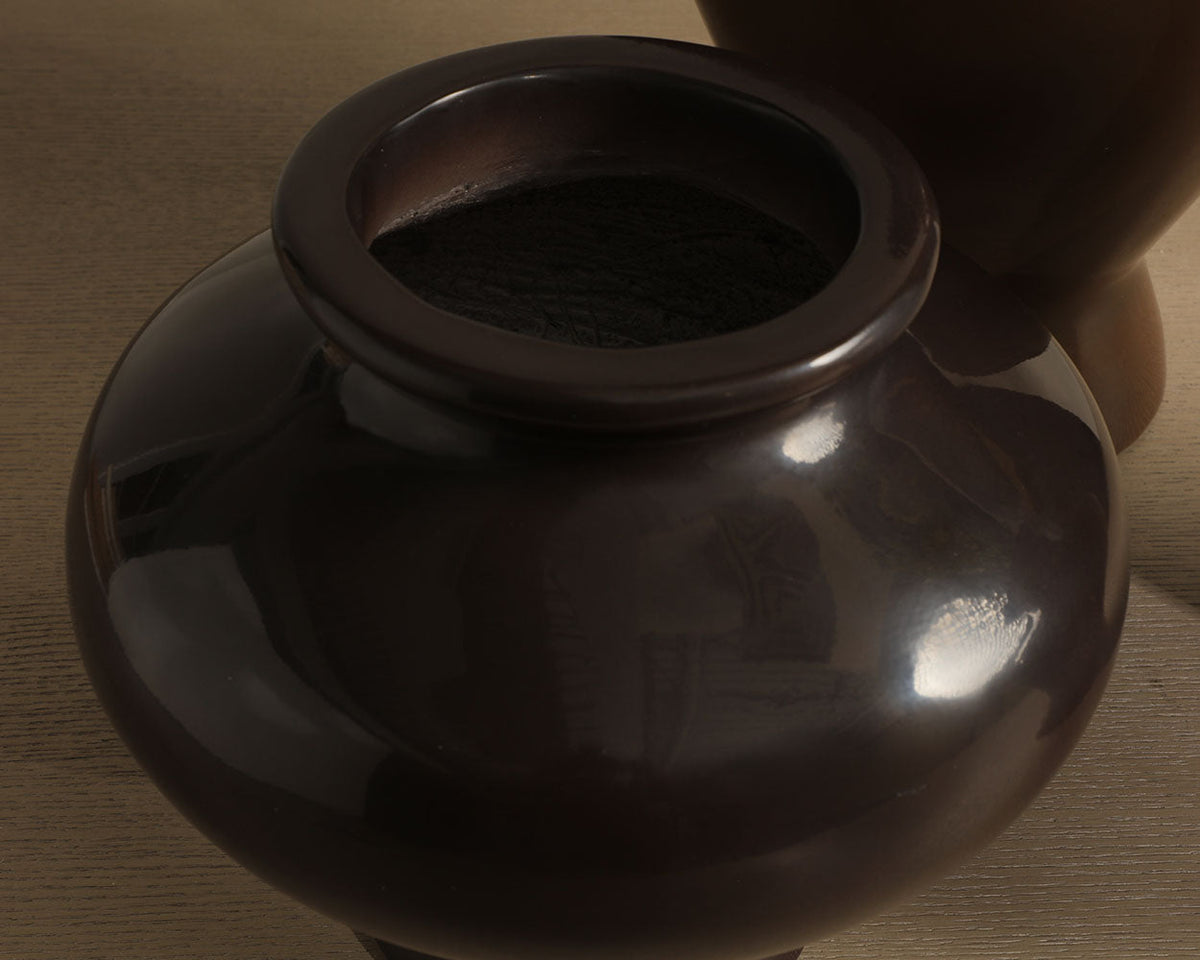 Zora Concrete Vase — top view