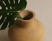Amal Concrete Vase — top view