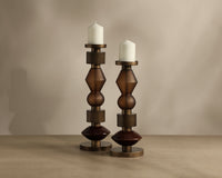 Bauhaus Glass Candle Holders — detail view