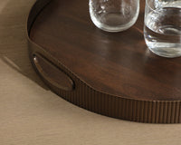 Bengal Wood Tray — styled view