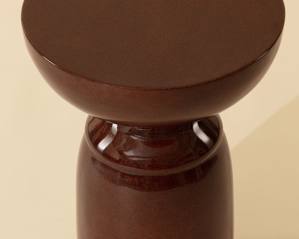 Goya End Table — Red Ochre