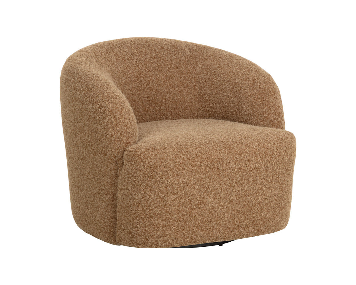 Fuwari Swivel Lounge Chair – Macio Camel