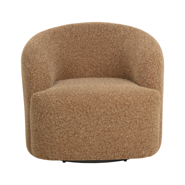 Fuwari Swivel Lounge Chair – Macio Camel
