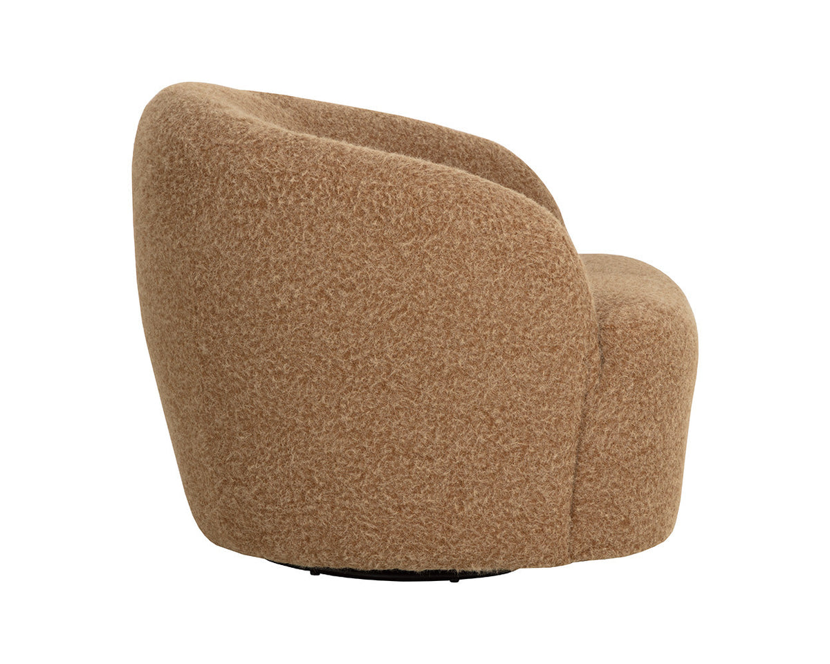 Fuwari Swivel Lounge Chair – Macio Camel