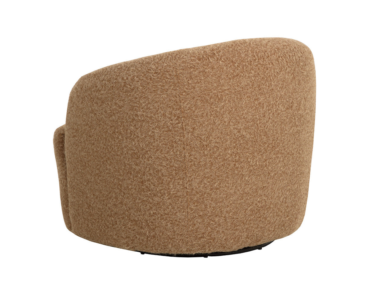 Fuwari Swivel Lounge Chair – Macio Camel