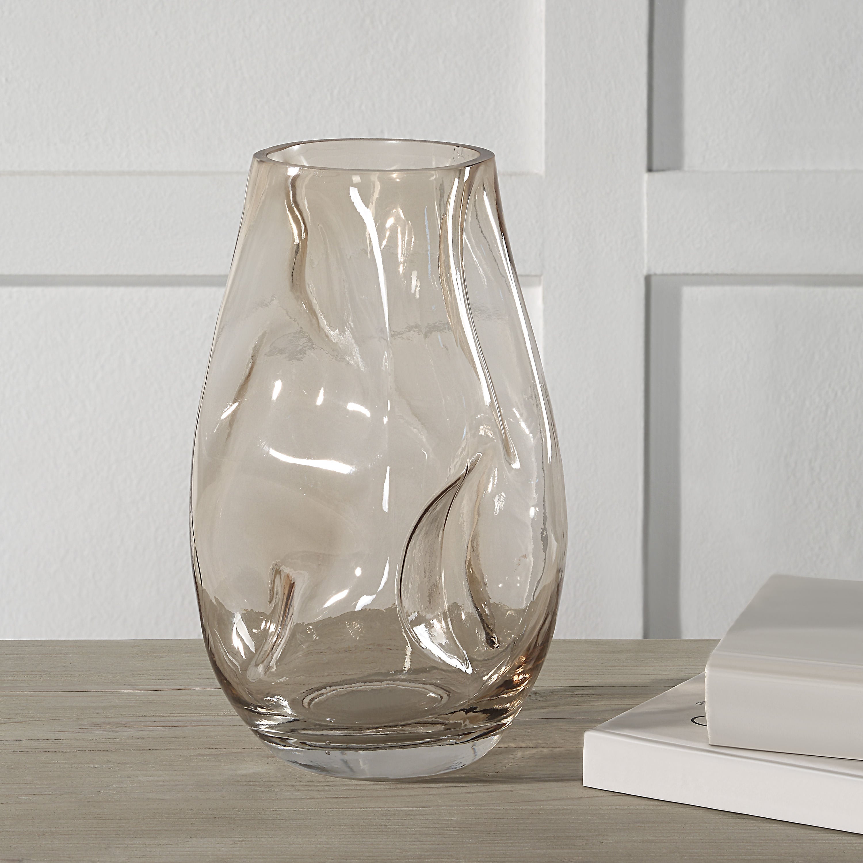 Tawny Glass Vase