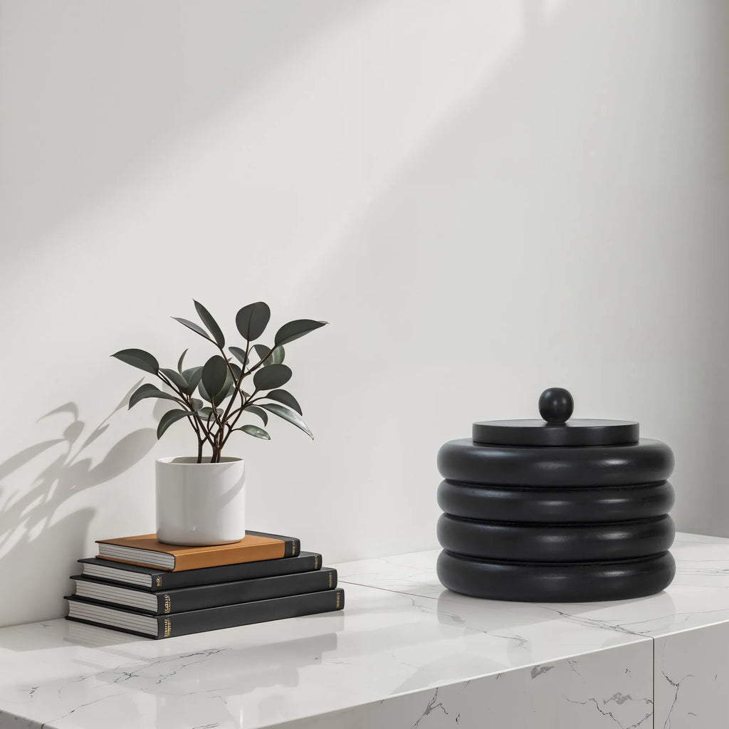 Kara Ribbed Lidded Box