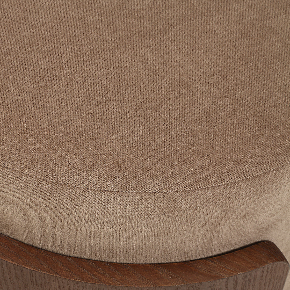 Capsula upholstered ottoman in brown, photo 2