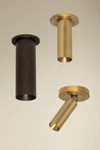 Luxe Pivot Flush Mount Patina Brass