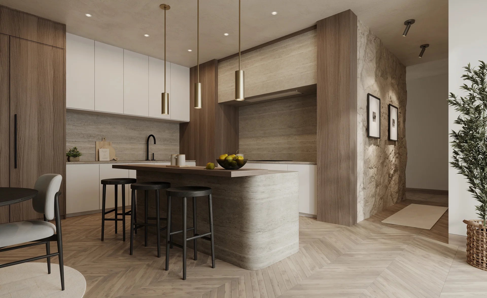 Luxe Pivot Flush Mount Distressed Bronze