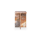 Orange Levante Marble Blair Accent Table | Arco Studio Home
