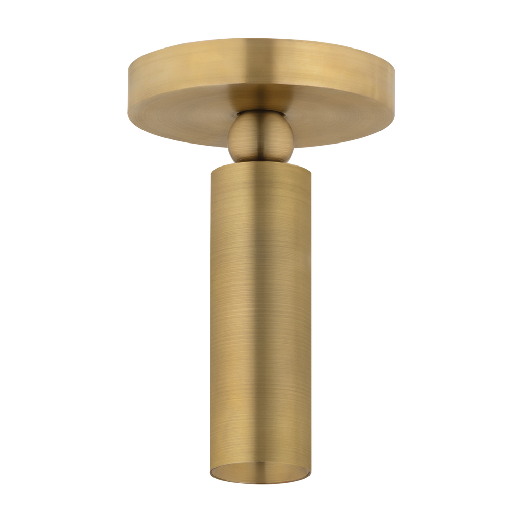 Luxe Pivot Flush Mount Patina Brass