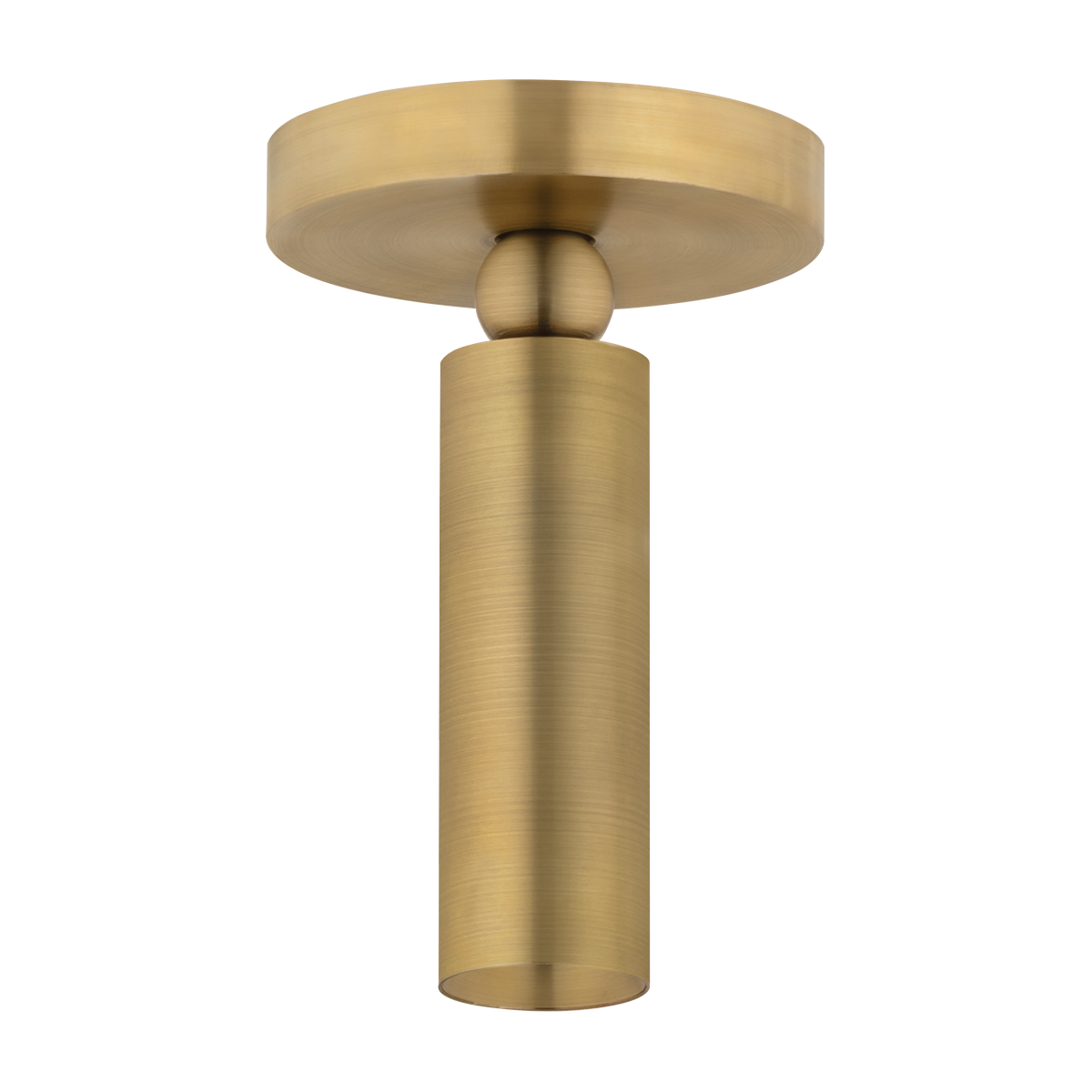 Luxe Pivot Flush Mount Patina Brass