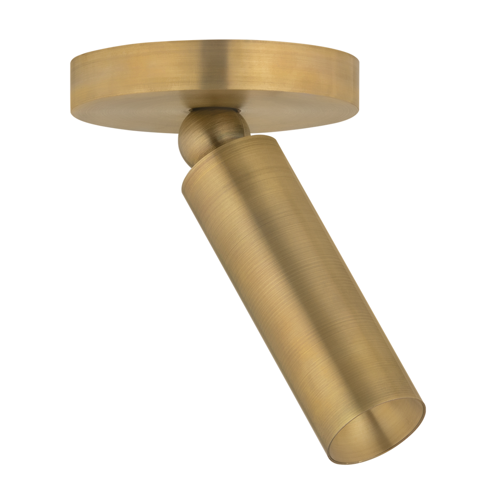 Luxe Pivot Flush Mount Patina Brass