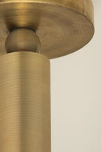 Luxe Pivot Flush Mount Patina Brass