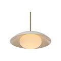 Abbie ceiling fixture by Renwil, ceramic, off-white crackle, hand-finished