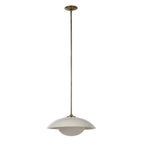 Abbie ceiling fixture by Renwil, ceramic, off-white crackle, hand-finished