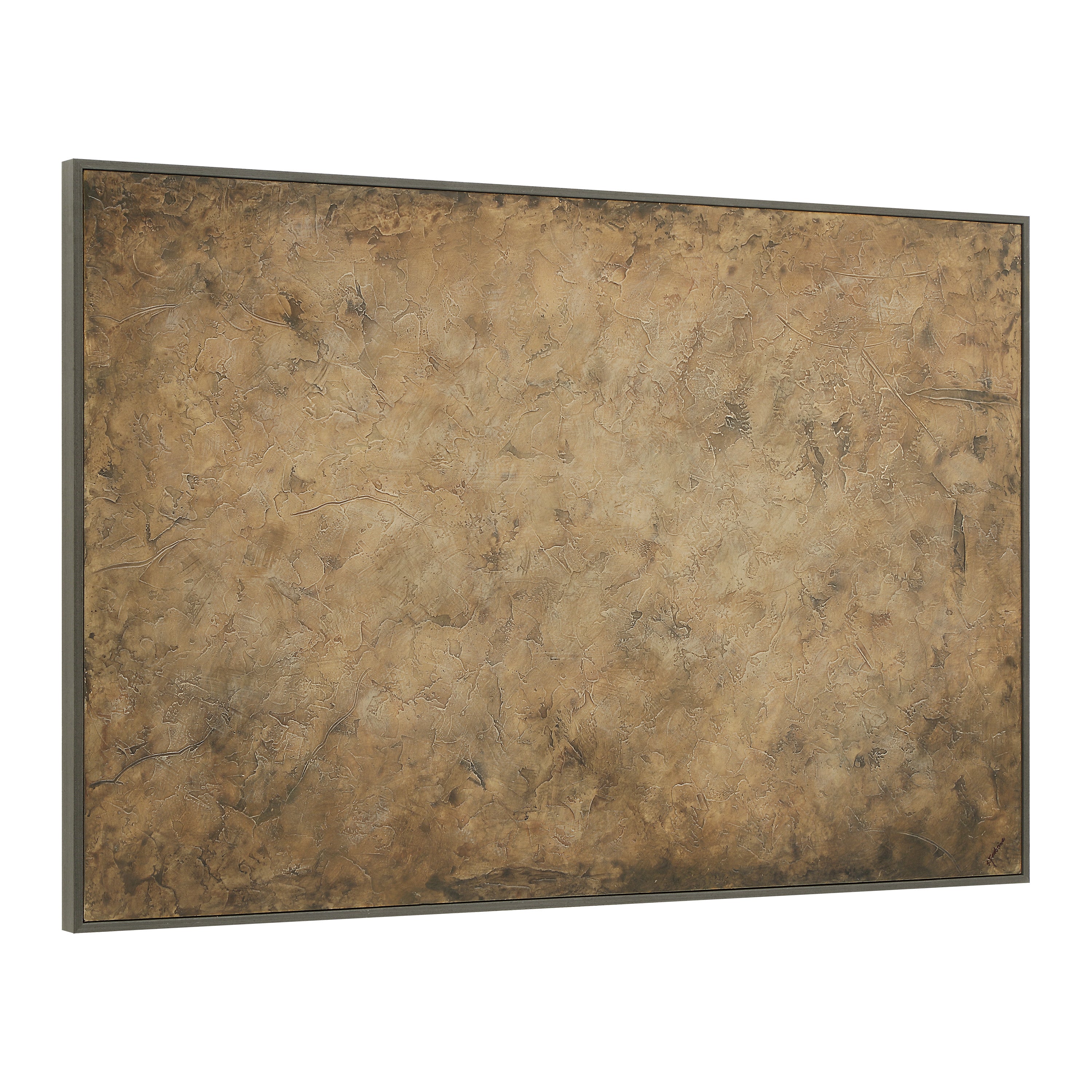 Acacia wall art by Renwil, cotton canvas, charcoal frame