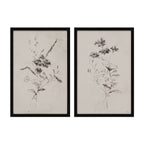 Adeline wall decor by Renwil, rag paper, black frame