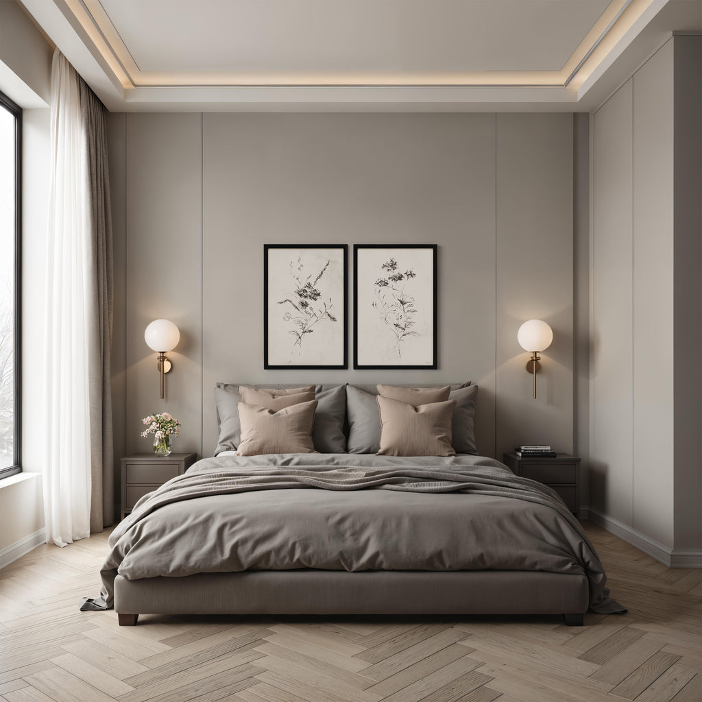 Adeline wall decor by Renwil, rag paper, black frame