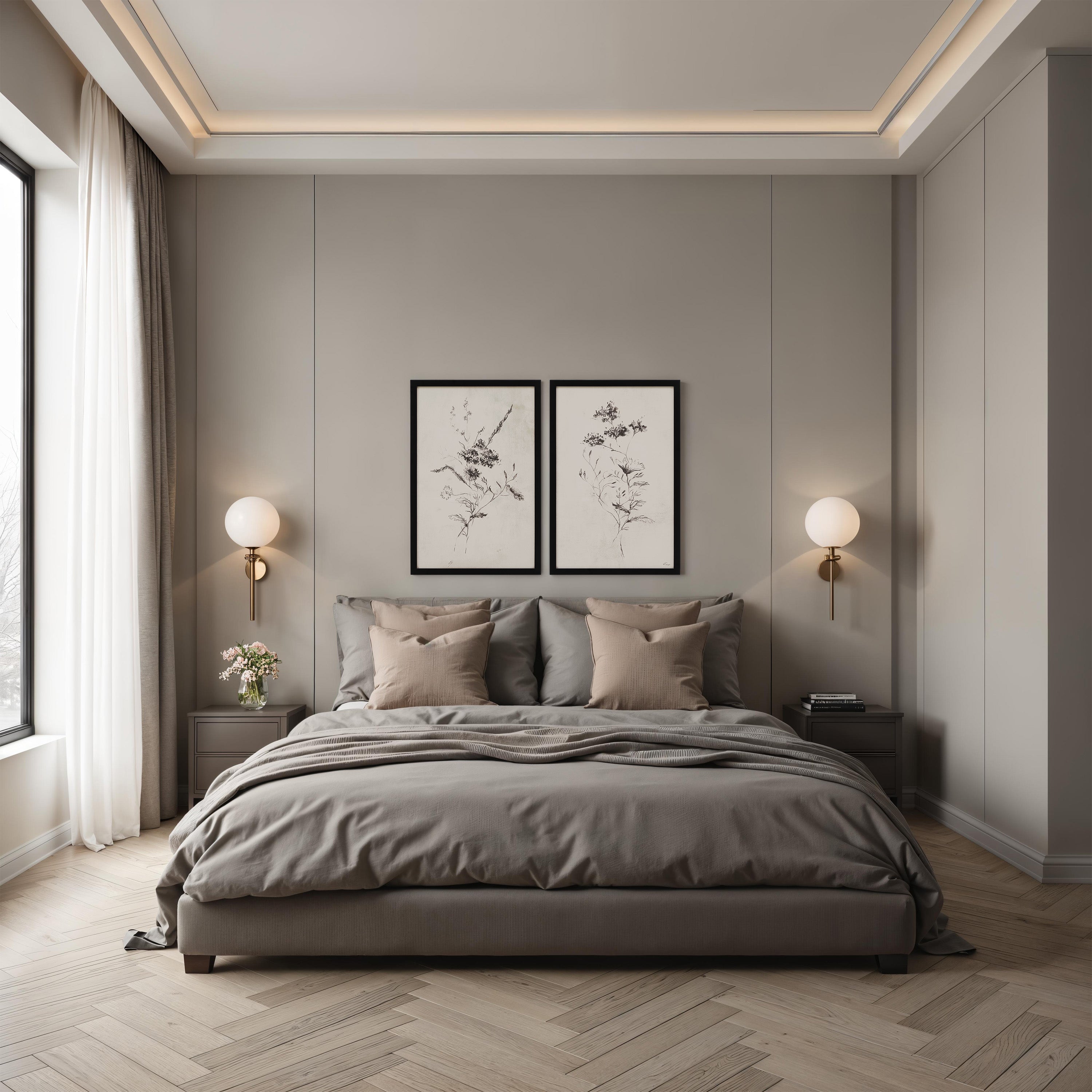 Adeline wall decor by Renwil, rag paper, black frame