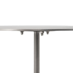 Aiden accent table by Renwil, sanwar marble, dark iron base