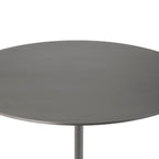 Aiden accent table by Renwil, sanwar marble, dark iron base