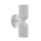 Akira wall sconce by Renwil, ceramic, off-white, hand-finished