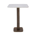 Allard accent table by Renwil, cast aluminum, antique brass finish
