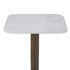 Allard accent table by Renwil, cast aluminum, antique brass finish